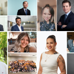 A photo collage of Asper School of Business students, professors, alumni, and community members.