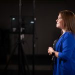 Sarah Bohunicky, a competitor in the 2020 UM 3MT heats