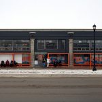 Faculty of Architecture Seating Portal in front of Main Street Project building