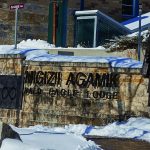 The path to Migizii Agamik in winter