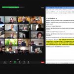 screen shot of Canadian Federation of Agriculture meeting