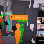 Interior Design students working with virtual reality software