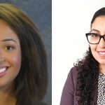 Head shots of two law students Reanna Blair and Menal Al Fekih