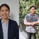 Two Leaders of Tomorrow recipients: Halle Cochrane & Miguel San Pedro