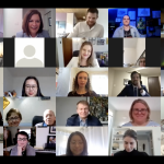 P S L P closing ceremony Zoom screen shot.