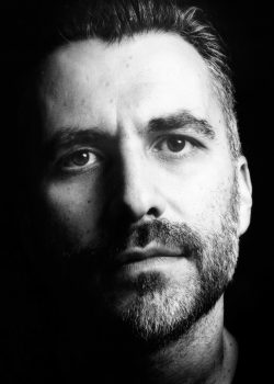 Darcy Atman's face in a tight closeup