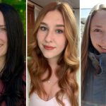 Occupational therapy students Kelsey Bertouille, Moneca Dunsford and Cassandra Roer.