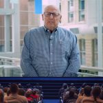 Dr. Brian Postl at the 2021 virtual spring convocation.