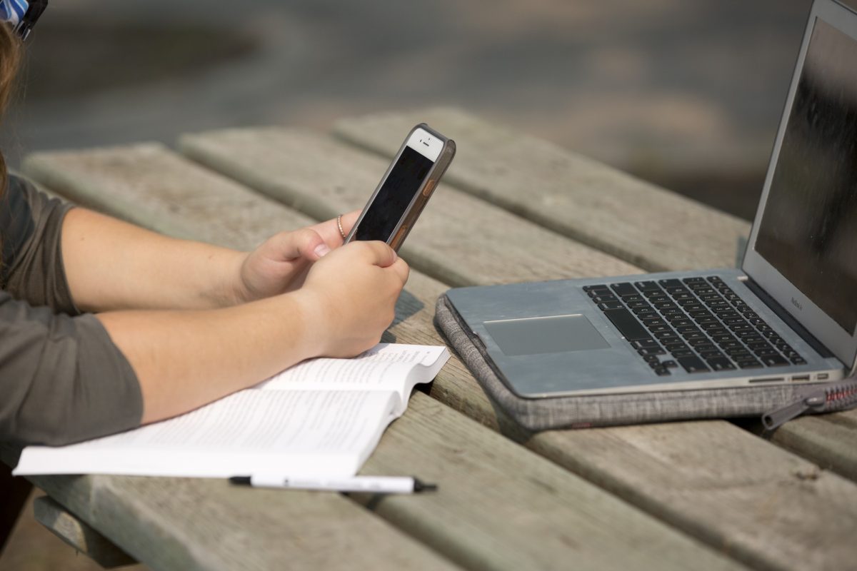 student-on-cell-phone