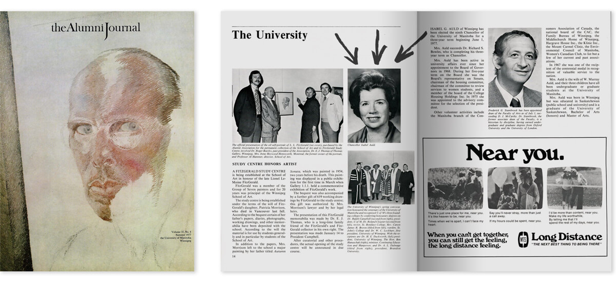 A cover featuring an oil self portrait and an article on the chancellor.