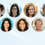 7 WXN Women's Top 100 winners photos: Top row (L-R): Dr. Patricia Birk, Dr. Tracie Afifi, Dr. Melanie Morris, Dr. Janice Ristock. Second row: Melanie MacKinnon, Dr. Tina Chen, Dr. Joanne Embree.