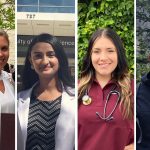 Four students working on the community health project: Taylor Naccarato, Prabhnoor Osahan, Victoria Ploszay and Mark Philip.