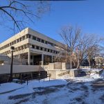 UMSU University Centre in winter, Nov. 2021