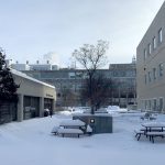 Fort Garry campus in winter 2022.