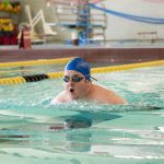 Derek swims in the Joyce Fromson Pool