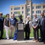 (l-r) Dr. Albert Friesen, Susan Bowman, Dr. Tom Bowman, Dr. Juliette Cooper, Dr. Michael Benarroch, and Dr. Digvir Jayas