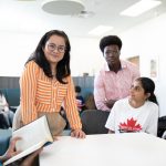 students in the learning commons