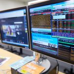 Image of a computer terminal with numbers on the screen