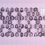 Postcard of student faces