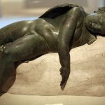 A bronze statue from around the 2nd centure BCE shows Eros sleeping.