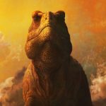 Graphic of T-Rex with mouth closed.