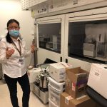 Christine Zhang, the flow cytometry core facility manager.