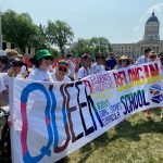 faculty of education academics and staff at pride parade 2023