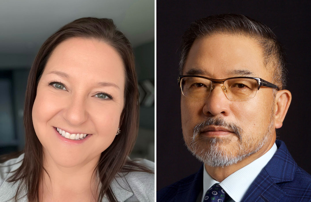 Image combining headshots of Kellie Watson and Dr. Aaron Kim.