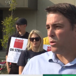 The Manitoba Government and General Employees' Union and Manitoba Public Insurance are set to meet with a conciliator Thursday. Ahead of the meeting, MGEU president Kyle Ross spoke with picketing MPI workers.