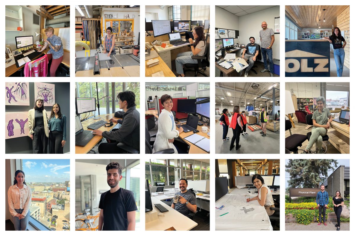 Collage of Faculty of Architecture Co-op students.