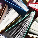 slightly opened books