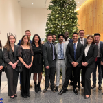 Picture of law students from L.Kerry Vickar Business Law Clinic with Diane Roussin (5th from left) at 2023 Visionary Indigenous Business Excellence (VIBE) Awards.