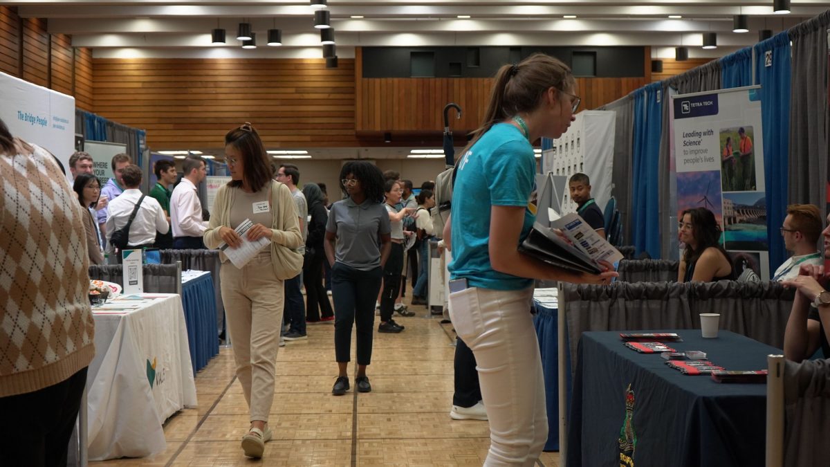 Students and ehibitors at the 2023 ASE Career Fair in the MPR