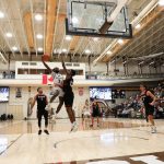 bisons basketball plays goes for a layup