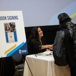 The Honourable Jody Wilson-Raybould meeting guests after the 2024 Robert and Elizabeth Knight Distinguished Lecture at the University of Manitoba.
