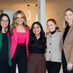 Irena Tonnu and fellow semi-finalists posing for group photo at Steelcase University.