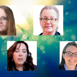 Pictures of the 4 panelists from the Trauma Informed Teaching Panel