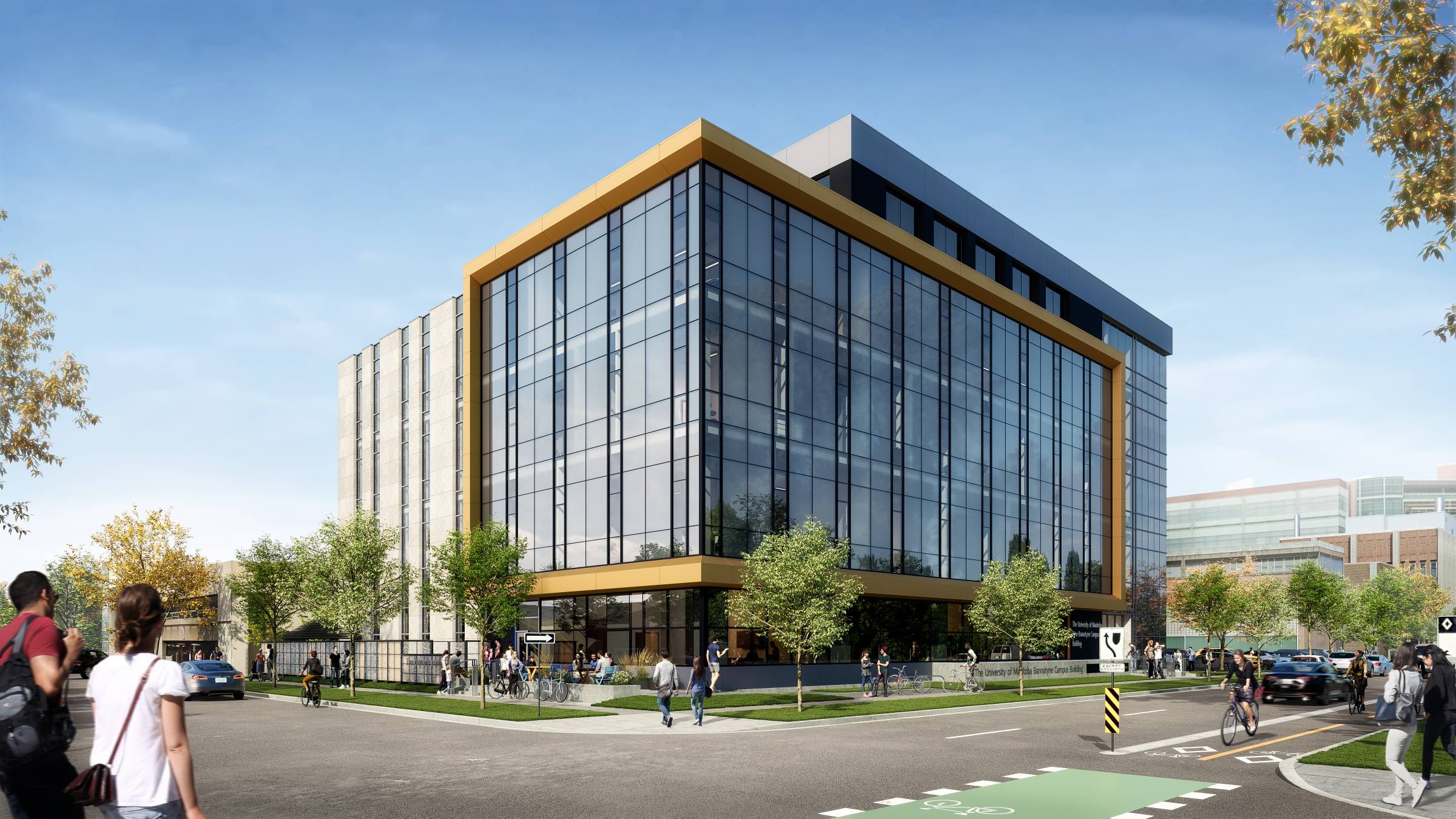 An architectural rendering shows the five-storey building to be built on the corner of McDermot Ave. and Tecumseh St.