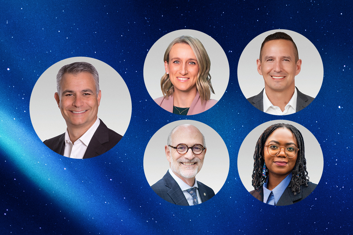 Five headshots of the 2024 DAA recipients.