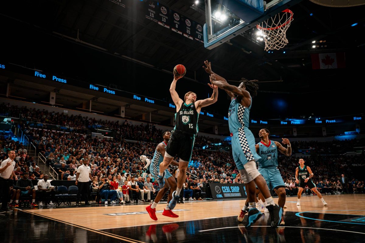 Winnipeg Sea Bears basketball game.