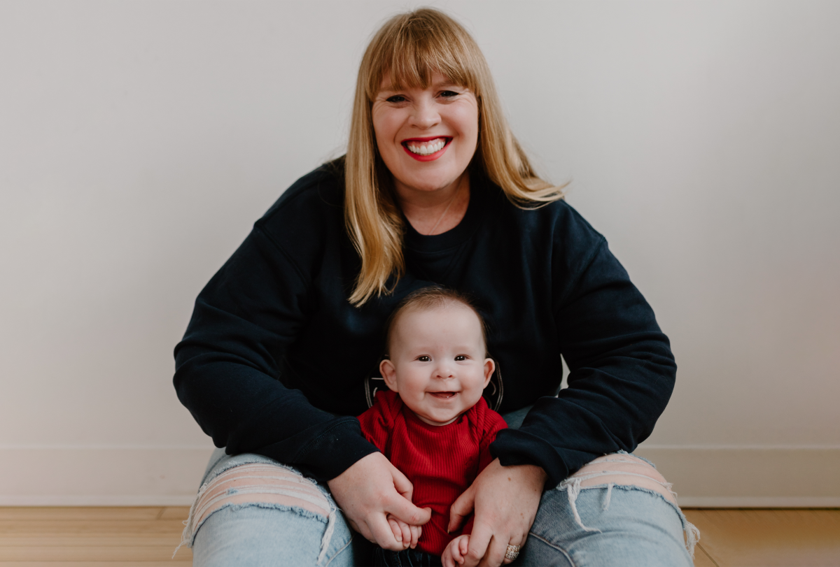 Kristen Letkeman with daughter