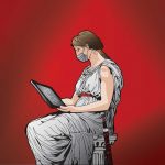 Cover image of the Manitoba Law Journal Volume 46, Issue 3, created by Lily Deardorff.