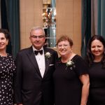 Left to right: UM dentistry dean Dr. Anastasia Kelekis-Cholakis, honoree Dr. Heinz Scherle, honoree Cindy Isaak-Ploegman and UM dental hygiene director Mary Bertone celebrate at the awards gala.