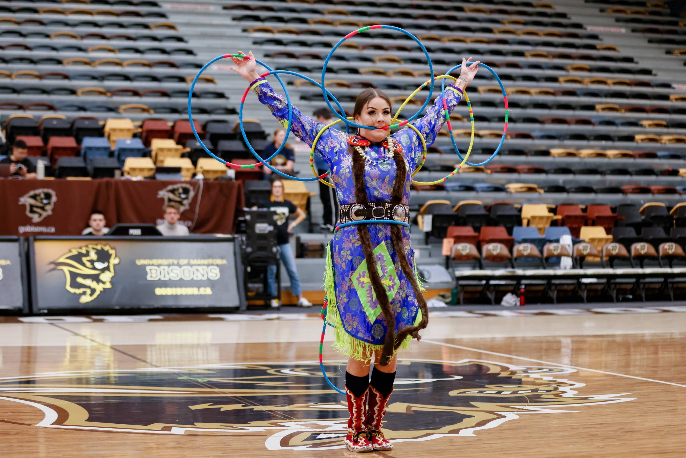 Spirit of the Bison Performer - hoop dancer