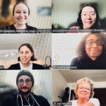 Law Students from the Faculty of Law’ s Manitoba Legal Clinic for the Arts connect with imagiNorthern Community Champions