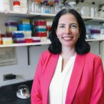 Portrait of Dr. Zulma Rueda in her lab.