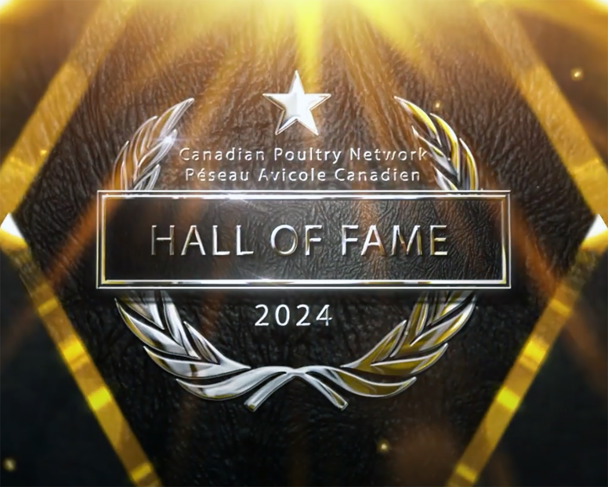 Canadian Poultry Research Network Hall of Fame 2024 logo