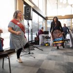 People jigging at UM Louis Riel Day Celebration.