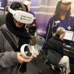 Students experience VR at the College of Nursing during SET Day 2025