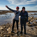 Veronica Coppolaro (left) and Emma Ausen (right) in the field. Photo supplied by Emma Ausen and Veronica Coppolaro.